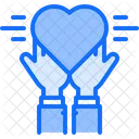 Heart Hand  Icon