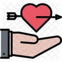 Heart Hand  Icon