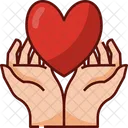 Heart Hands Love Care Icon