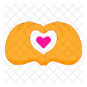 Heart hands  Icon