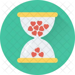 Heart Hourglass  Icon