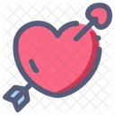 Heart Arrow Cupid Icon