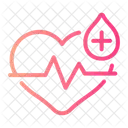 Heart Blood Donation Transfusion Icon