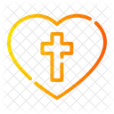 Heart Cross Love Icon