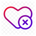 Heart Cross Removal Icon