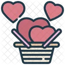 Heart Love Basket Icon