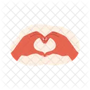 Heart Hand Vector Icon