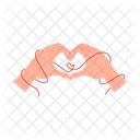 Heart Hand Vector Icon