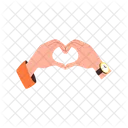 Heart Hand Vector Icon
