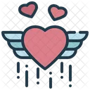 Heart Love Flying Icon