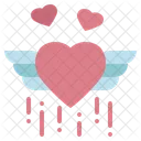 Heart Love Flying Icon