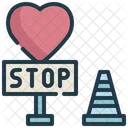 Heart Love Stop Icon