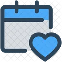 Calendar Heart Love Icon