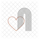 Love Bohemian Heart Icon