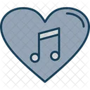 Heart Music Love Icon