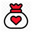 Heart Shopping Tote Icon