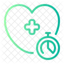 Heart Stopwatch Healthcare And Medical Icon