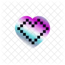 Y 2 K Heart Sticker Icon