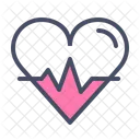Heart Beat Love Icon