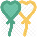 Heart Balloons Valentine Icon