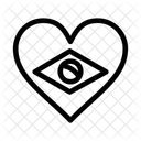 Heart Flag Love Icon