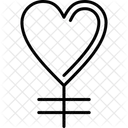 Heart Female Gender Icon