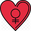 Heart Women Day Icon