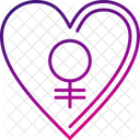 Heart Women Day Icon