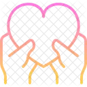 Heart Give Caring Icon