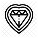 Heart Jewel Gemstone Icon