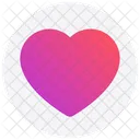 Social Media Heart Like Icon