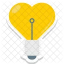 Heart In Bulb  Icon