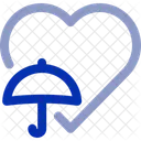 Heart Insurance Health Protection Icon