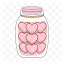 Heart Jar Heart Love Icon