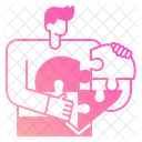 Heart Jigsaw  Icon