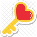 Key Heart Love Icon