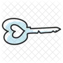 Heart Key Key Design Vintage Key Icon