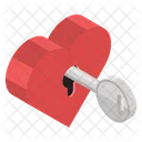 Heart Key Heart Lock Key Holder Icon