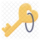 Heart Key Love Symbol Love Key Icon