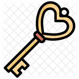 Heart Key  Icon