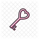 Heart Key Key Love Key Icon