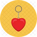 Heart Key Cain Key Chain Valentine Day Icon