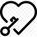 Heart key  Icon