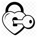 Heart Key  Icon