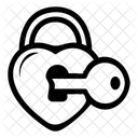Heart Key  Icon