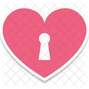 Heart Key Slot Love Inspiration Privacy Icon