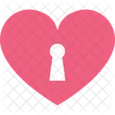 Heart Key Slot Love Inspiration Privacy Icon