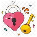 Heart Key  Icon