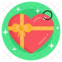 Heart Keychain Heart Keyring Heart Ring Icon