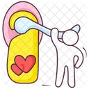 Heart Knob Heart Label Love Knob Icon